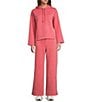 Kinesis Relaxed Coordinating Wide Leg Pants, Color:Rose Heather - Image 3