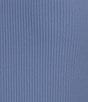Color:Bijou Blue - Image 5 - Ribbed Zip Front Mock Neck Thumb Slit Performance Jacket