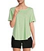 Color:Patina Green - Image 1 - Short Sleeve Braid Back Tee Shirt