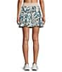Kinesis Tropical Flower Print Pull-On Flowy Skirt, Color:Blue Tropical Floral - Image 2