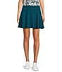 Kinesis Flowy Pull-On A-Line Skirt, Color:Blue Coral - Image 1