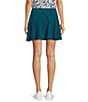 Kinesis Flowy Pull-On A-Line Skirt, Color:Blue Coral - Image 2