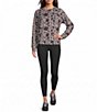 Kinesis Tiled Vine Printed Crew Neck Long Sleeve Raglan Sweatshirt - Image 3