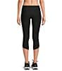 Kinesis Tulip Hem Capri Leggings, Color:Black - Image 2