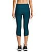 Kinesis Tulip Hem Capri Leggings, Color:Blue Coral - Image 2
