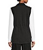 Kinesis Two Way Zip Front Sleeveless Vest, Color:Black - Image 3
