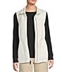 Kinesis Two Way Zip Front Sleeveless Vest, Color:Egret - Image 1