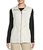 Kinesis Two Way Zip Front Sleeveless Vest, Color:Egret - Image 2