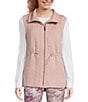 Kinesis Two Way Zip Front Sleeveless Vest, Color:Dusty Blush - Image 2