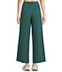 Kinesis Velour Knit Elastic Waist Wide Leg Coordinating Pants, Color:Bistro Green - Image 2