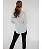 Color:Black - Image 5 - x Katherine Mason Coated Pull-On Side Slit High Rise Flare Pants