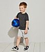 Color:Black - Image 3 - Kinetic by Class Club Little Boys 2T-7 Mini Ripstop Shorts