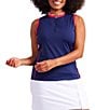 Color:Navy - Image 1 - Activate Sleeveless Golf Top