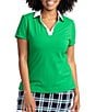 Color:Rye Grass Green - Image 1 - Classic & Fantastic Short Sleeve Collar V-Neck Golf Shirt