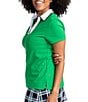 Color:Rye Grass Green - Image 3 - Classic & Fantastic Short Sleeve Collar V-Neck Golf Shirt