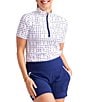 Color:Domino White - Image 1 - Keep It Covered Short Sleeve Golf Top