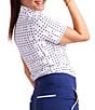 Color:Domino White - Image 3 - Keep It Covered Short Sleeve Golf Top