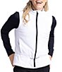 Color:White - Image 1 - Layer Slayer UPF Zip Front Golf Vest