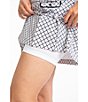 Color:Black Print - Image 3 - Mic Drop Plaid Print Mock Neck Sleeveless Flap Pocket Snap Front Mini Golf Dress
