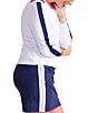 Color:White - Image 3 - Morning Dew Crew Neckline Long Sleeve Golf Top