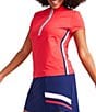Color:Tomato Red - Image 1 - Sporting Life Short Sleeve Golf Top