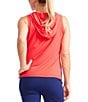 Color:Tomato Red - Image 2 - Tech Hoodie Sleeveless Top