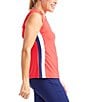 Color:Tomato Red - Image 3 - Tech Hoodie Sleeveless Top
