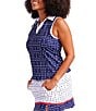 Color:Domino Navy - Image 3 - Victory Sleeveless Golf Top