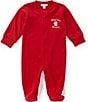 Kissy Kissy Baby Boys First Christmas Zipper Footie - Image 1
