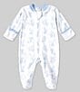 Color:Blue - Image 1 - Baby Boys Newborn-9 Months Long Sleeve Gingham Jungle Coveralls