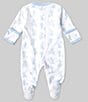 Color:Blue - Image 2 - Baby Boys Newborn-9 Months Long Sleeve Gingham Jungle Coveralls