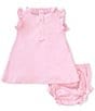 Kissy Kissy Baby Girls Flutter-Sleeve Miniature Roses Fit & Flare Dress, Color:Pink - Image 2