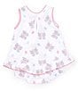 Color:Multi - Image 2 - Baby Girls Newborn-24 Months Butterfly Print Sleeveless Bubble Romper
