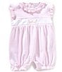 Kissy Kissy Baby Girls Gingham-Printed Easter Bunnies Embroidered Romper, Color:Pink - Image 1