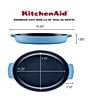 Color:Blue Velvet - Image 2 - Kitchenaid Enameled Cast Iron Au Gratin Roasting Pan, 2.5-Quart