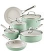 KitchenAid Hard Anodized Ceramic Nonstick 10-Piece Cookware Pots and Pans Set - Image 1