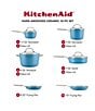 Color:Blue Velvet - Image 6 - Hard Anodized Ceramic Nonstick 10-Piece Cookware Pots and Pans Set