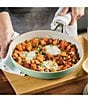 KitchenAid Hard Anodized Ceramic Nonstick Frying Pan, 12.25-Inch, Color:Pistachio - Image 6