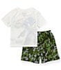 Color:Green - Image 2 - Little/Big Boys 4-10 Short Sleeve Sonic T-Shirt & Short Set