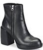 Kork-Ease Aime Leather Platform Block Heel Booties - Image 1