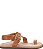 Kork-Ease Anya Leather Toe Loop Ankle Wrap Footbed Sandals - Image 2