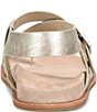 Kork-Ease Anya Metallic Leather Toe Loop Ankle Wrap Footbed Sandals - Image 3