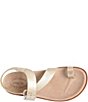 Kork-Ease Anya Metallic Leather Toe Loop Ankle Wrap Footbed Sandals - Image 6