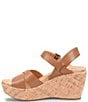Color:Brown - Image 4 - Ava 2.0 Wedge Platform Cork Sandals