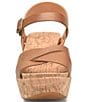 Color:Brown - Image 5 - Ava 2.0 Wedge Platform Cork Sandals