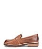 Color:Rum - Image 4 - Carlisle Leather Penny Loafers