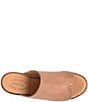 Color:Terra Brown - Image 6 - Cassia Leather Platform Block Heel Slides