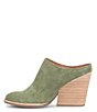 Color:Green/Pine - Image 4 - Challis II Suede Mules
