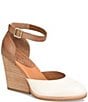 Color:White/Brown - Image 1 - Christie Leather Ankle Strap Pumps