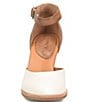 Color:White/Brown - Image 5 - Christie Leather Ankle Strap Pumps